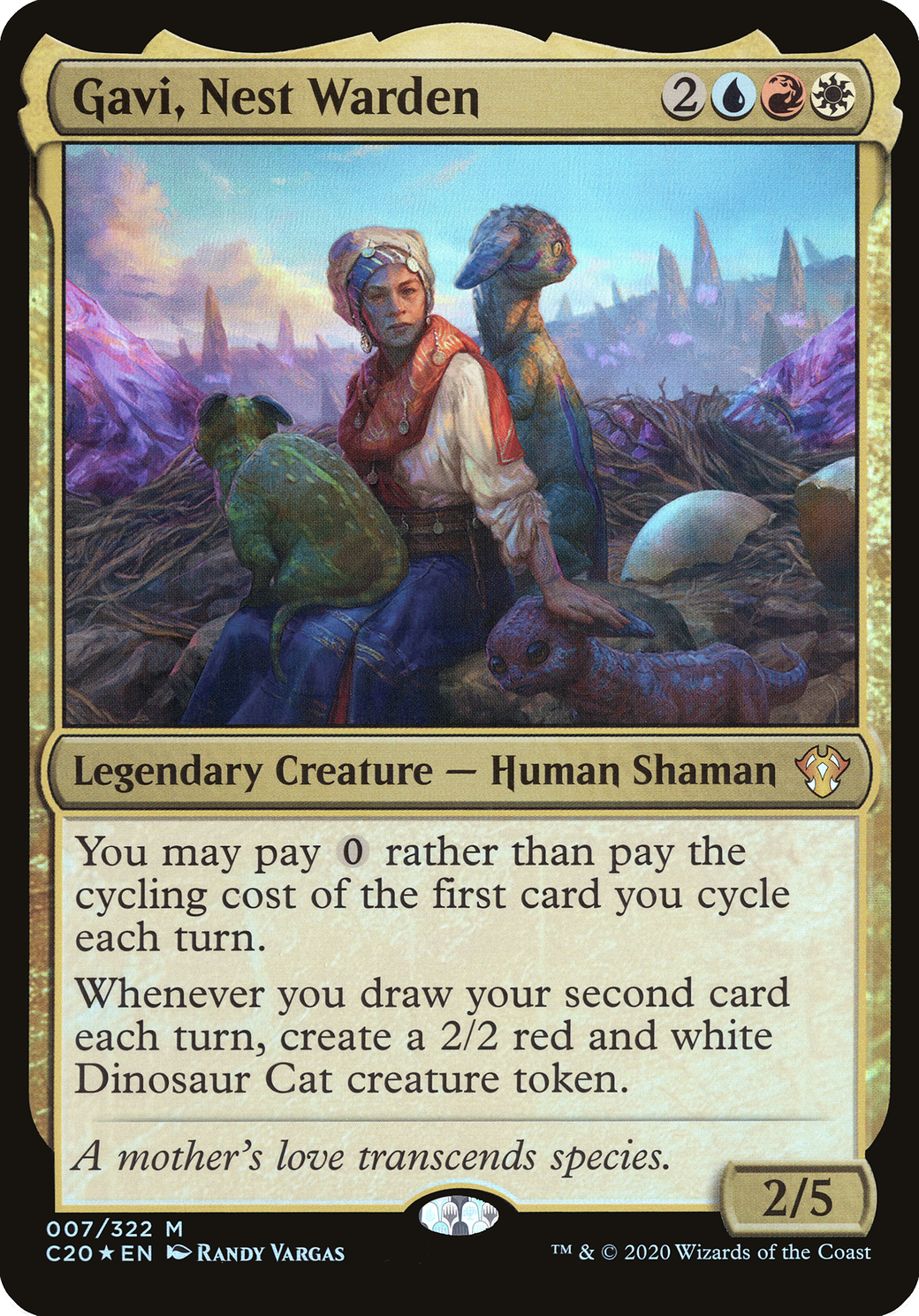 Image of Gavi, Nest Warden (Commander 2020) (OVER-007) - Commander 2020 Oversized Foil