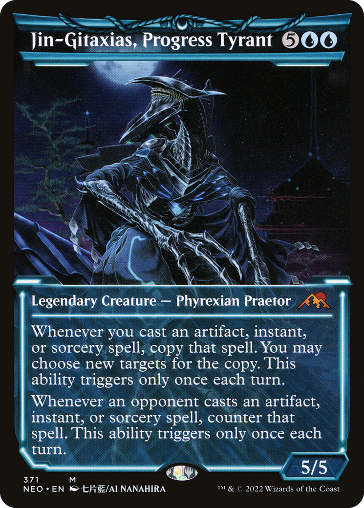 Image of Jin-Gitaxias, Progress Tyrant (Showcase) (NEO-371) - Kamigawa: Neon Dynasty: (Showcase)