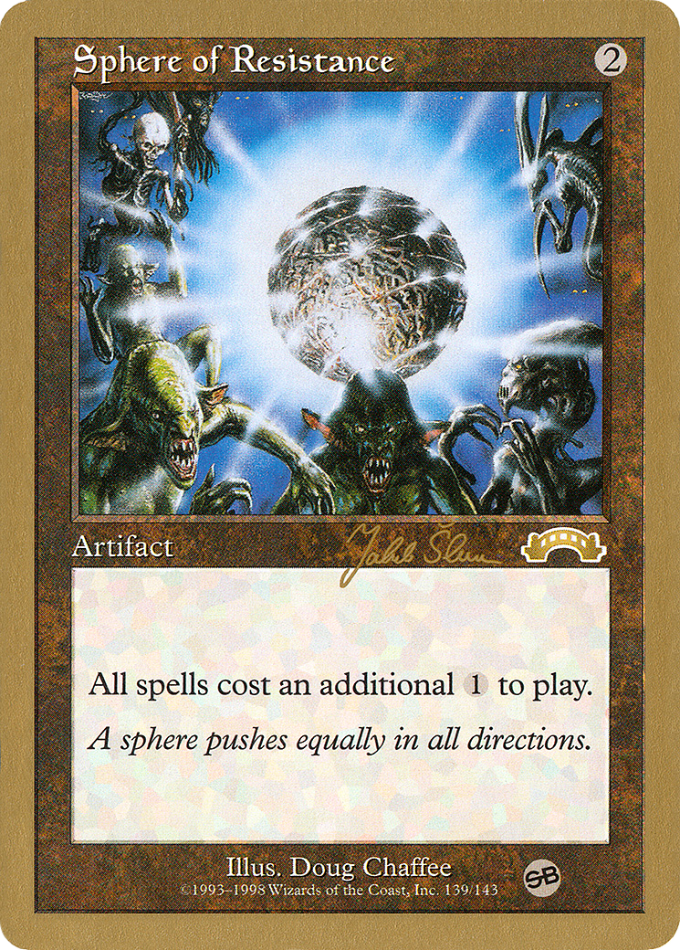 Image of Sphere of Resistance - 1999 Jakub Slemr (EXO) (SB) (WCD-) - World Championship Decks 1999
