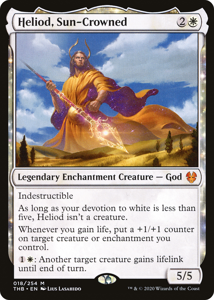 Image of Heliod, Sun-Crowned (THB-018) - Theros Beyond Death: (enchantment) Foil