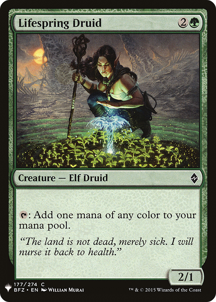 Image of Lifespring Druid (LIST-177) - The List