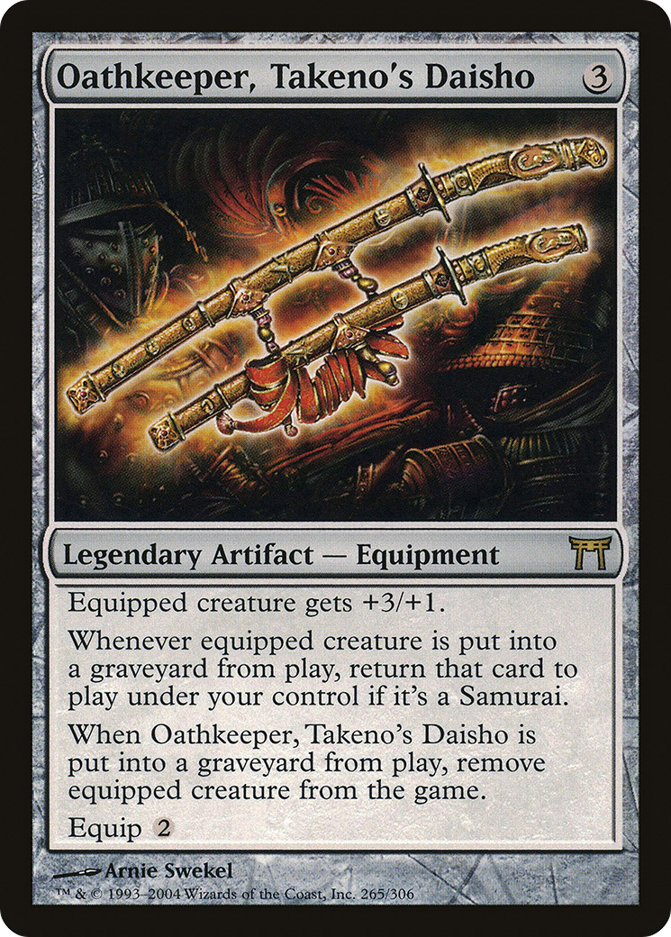 Image of Oathkeeper, Takeno's Daisho (CHK-265) - Champions of Kamigawa Foil