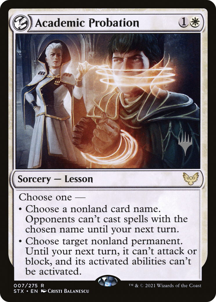 Image of Academic Probation (PPSTX-07P) - Strixhaven: School of Mages Promos: (lesson) Foil