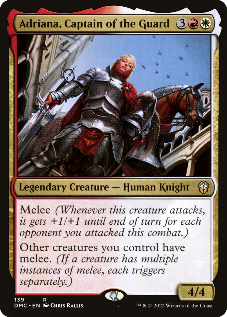 Image of Adriana, Captain of the Guard (DMC-139) - Dominaria United Commander