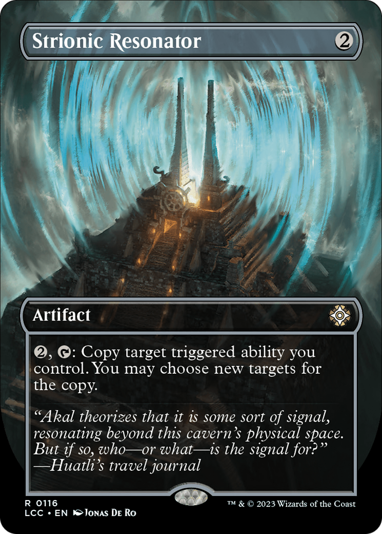 Image of Strionic Resonator (Borderless) (LCC-116) - The Lost Caverns of Ixalan Commander (Borderless) Foil