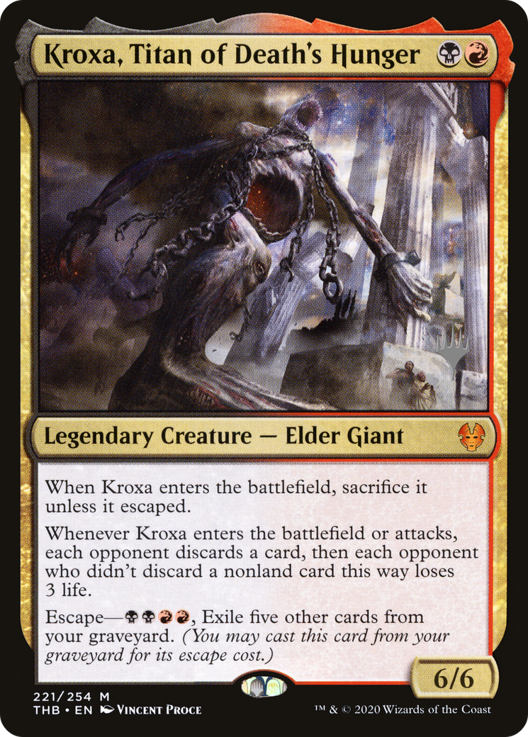 Image of Kroxa, Titan of Death's Hunger (PPTHB-221) - Theros Beyond Death Promos Foil
