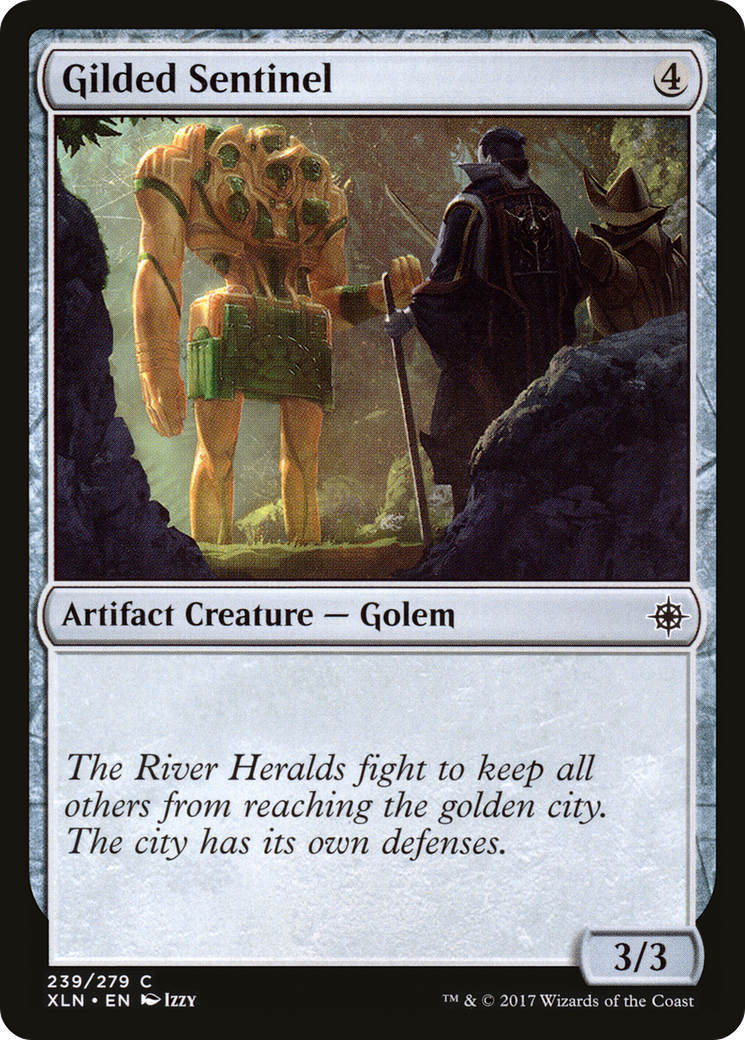 Image of Gilded Sentinel (XLN-239) - Ixalan Foil