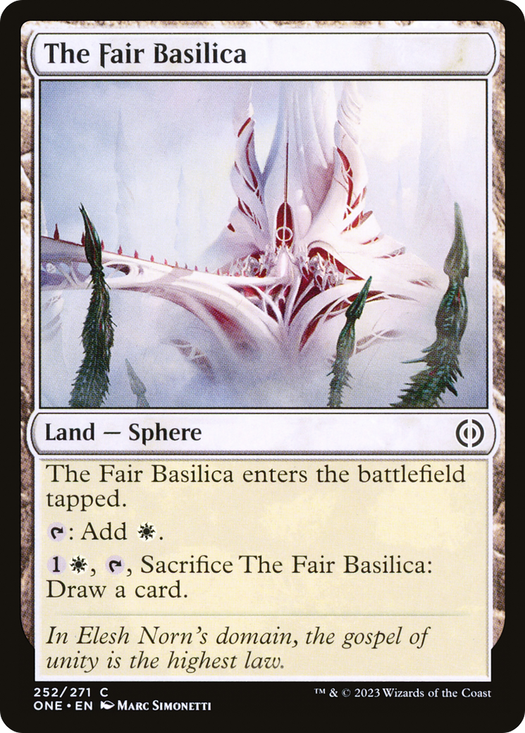 Image of The Fair Basilica (ONE-252) - Phyrexia: All Will Be One
