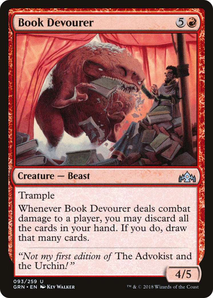 Image of Book Devourer (GRN-093) - Guilds of Ravnica Foil