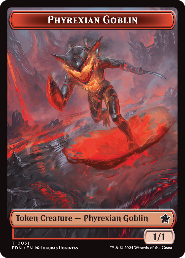Image of Phyrexian Goblin (TFDN-031) - Foundations Tokens