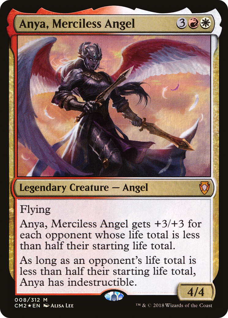 Image of Anya, Merciless Angel (CM2-008) - Commander Anthology Volume II Foil