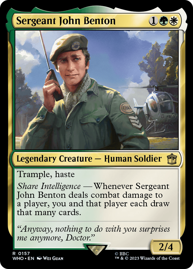 Image of Sergeant John Benton (WHO-157) - Doctor Who