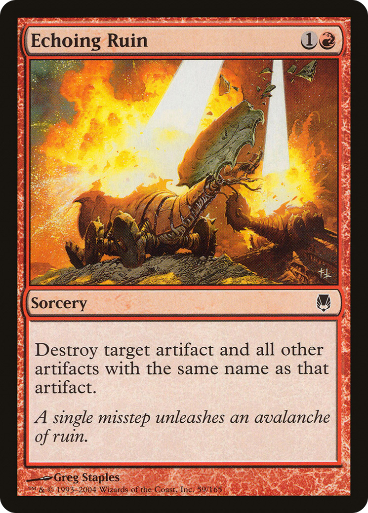 Image of Echoing Ruin (DST-059) - Darksteel Foil