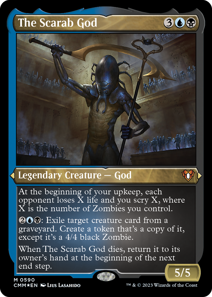 Image of The Scarab God (CMM-590) - Commander Masters Etched Foil