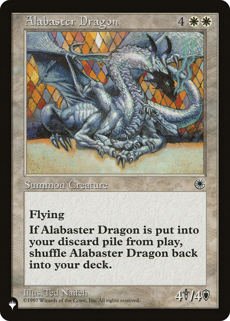 Image of Alabaster Dragon (LIST-POR-1) - The List