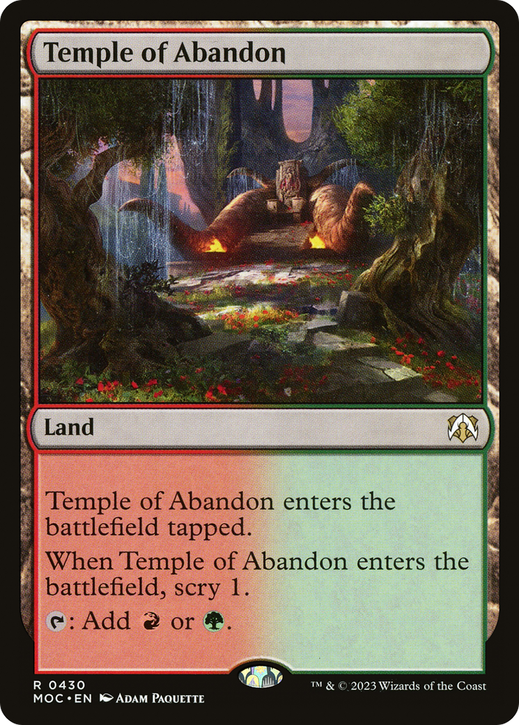 Image of Temple of Abandon (MOC-430) - March of the Machine Commander