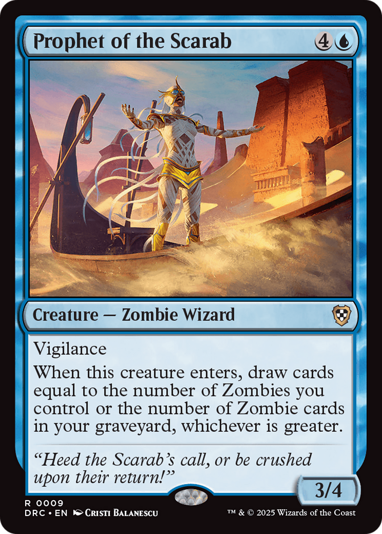 Image of Prophet of the Scarab (DRC-009) - Commander: Aetherdrift