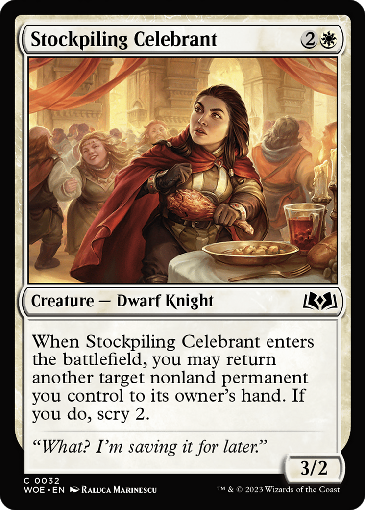 Image of Stockpiling Celebrant (WOE-032) - Wilds of Eldraine Foil