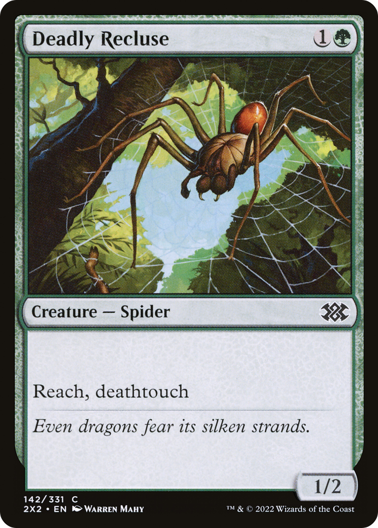 Image of Deadly Recluse (2X2-142) - Double Masters 2022 Foil
