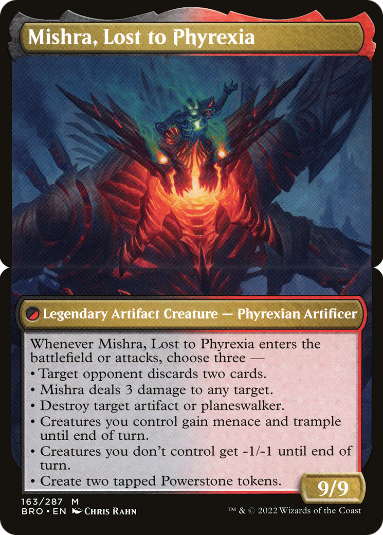 Image of Mishra, Lost to Phyrexia (BRO-163B) - The Brothers' War