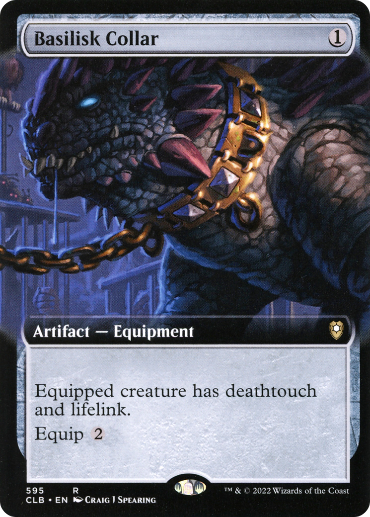 Image of Basilisk Collar (Extended Art) (CLB-595) - Commander Legends: Battle for Baldur's Gate: (Extended Art)