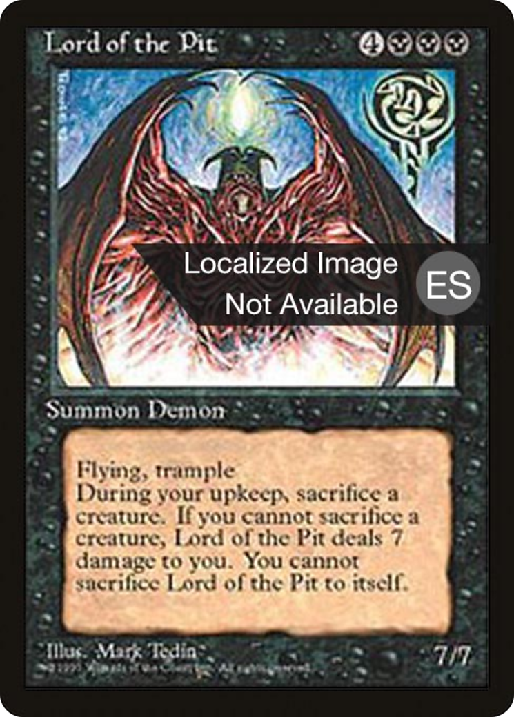 Image of Lord of the Pit (4BB-028) - Fourth Edition Foreign Black Border