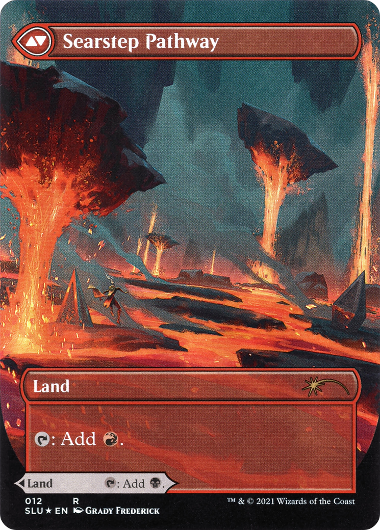 Image of Blightstep Pathway (Borderless) (SLU-012) - Secret Lair: Ultimate Edition: (Showcase) (Borderless) Foil