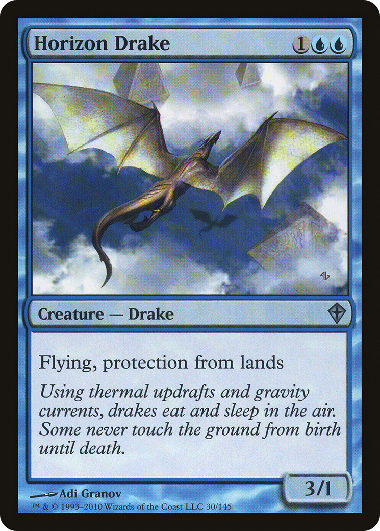 Image of Horizon Drake (WWK-030) - Worldwake Foil