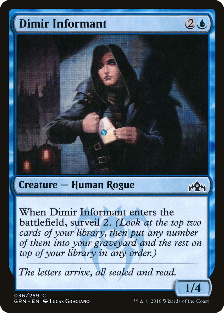 Image of Dimir Informant (GRN-036) - Guilds of Ravnica