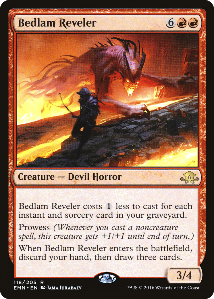 Image of Bedlam Reveler (EMN-118) - Eldritch Moon Foil