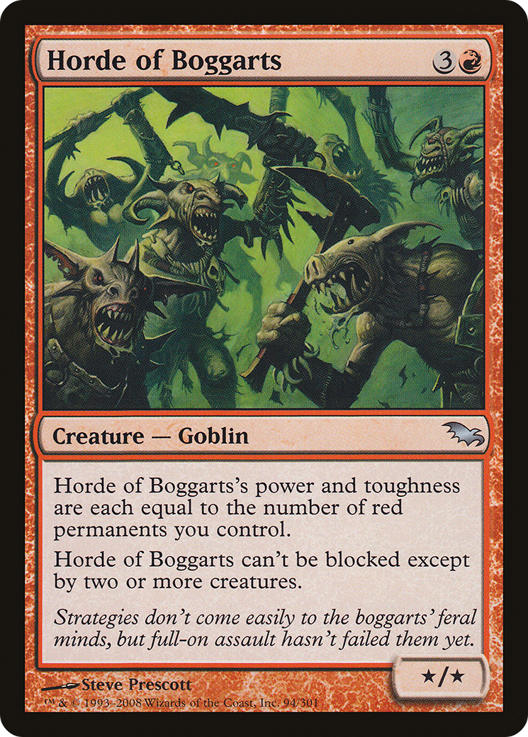Image of Horde of Boggarts (SHM-094) - Shadowmoor Foil