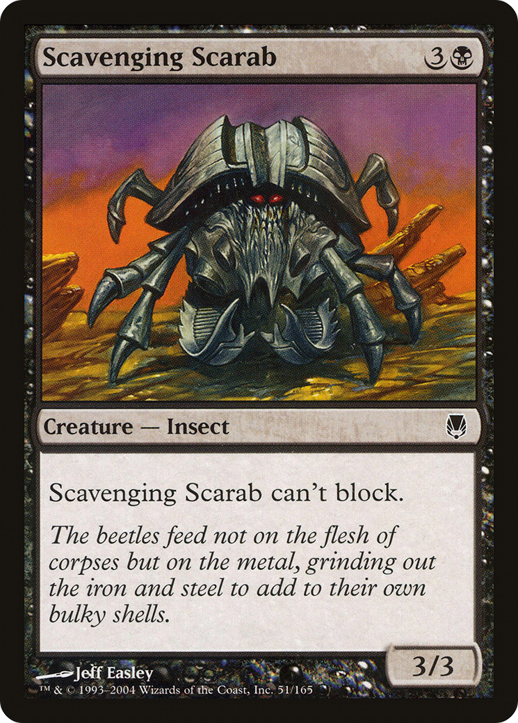 Image of Scavenging Scarab (DST-051) - Darksteel Foil