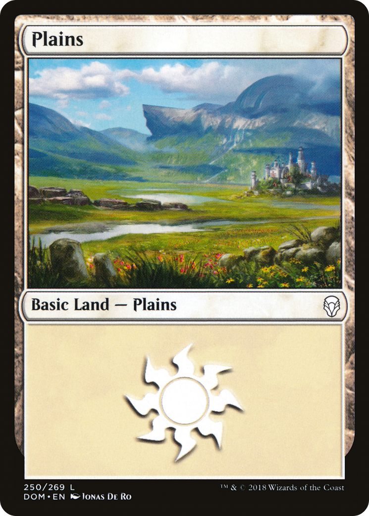 Image of Plains (250) (DOM-250) - Dominaria Foil