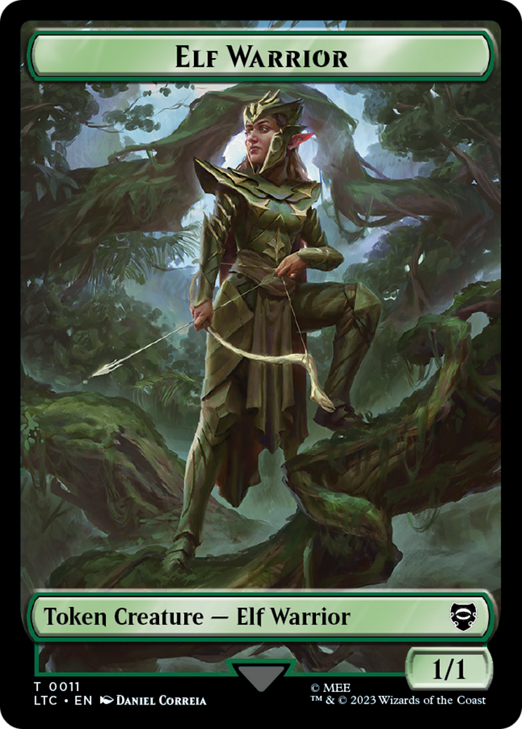 Image of Elf Warrior (TLTC-011) - Tales of Middle-earth Commander Tokens