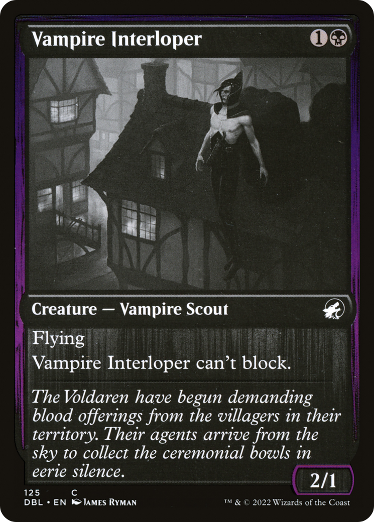 Image of Vampire Interloper (DBL-125) - Innistrad: Double Feature Foil