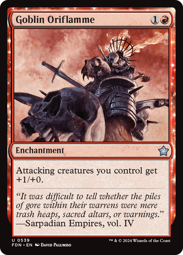 Image of Goblin Oriflamme (FDN-539) - Foundations: (enchantment)