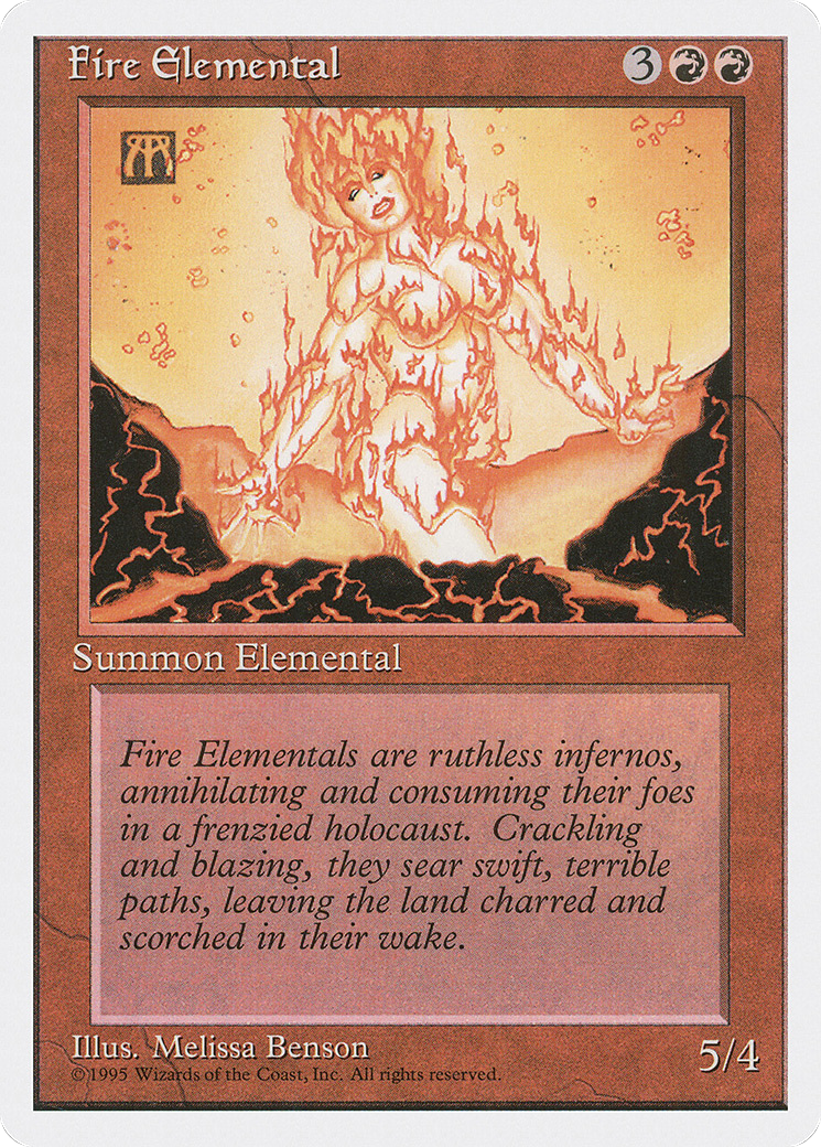 Image of Fire Elemental (4ED-) - Fourth Edition