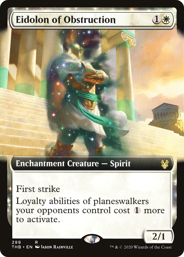 Image of Eidolon of Obstruction (Extended Art) (THB-299) - Theros Beyond Death: (Extended Art, enchantment)