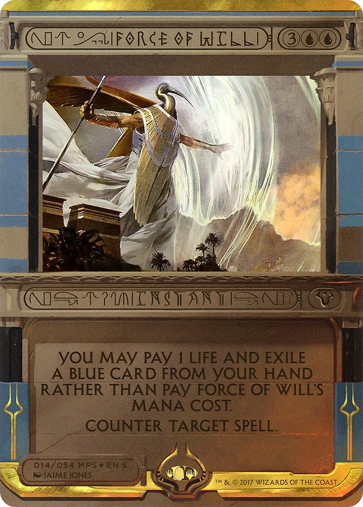 Image of Force of Will (MPS2-014) - Amonkhet Invocations (Borderless) Foil