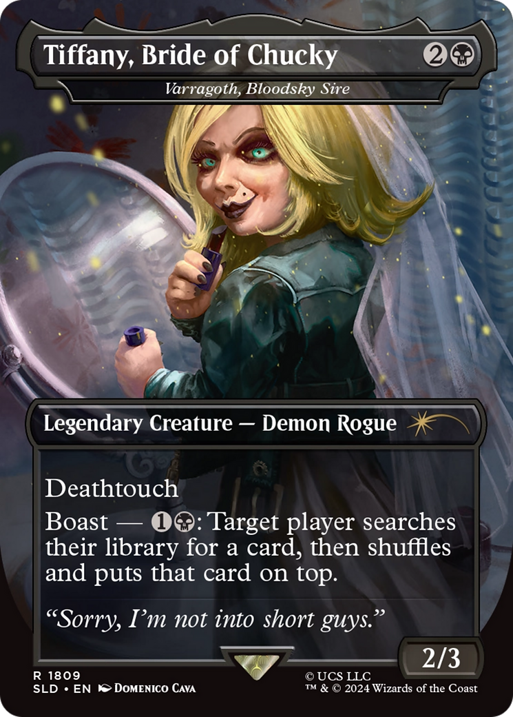 Image of Varragoth, Bloodsky Sire (SLD-1809) - Secret Lair Drop / Tiffany, Bride of Chucky (Borderless)