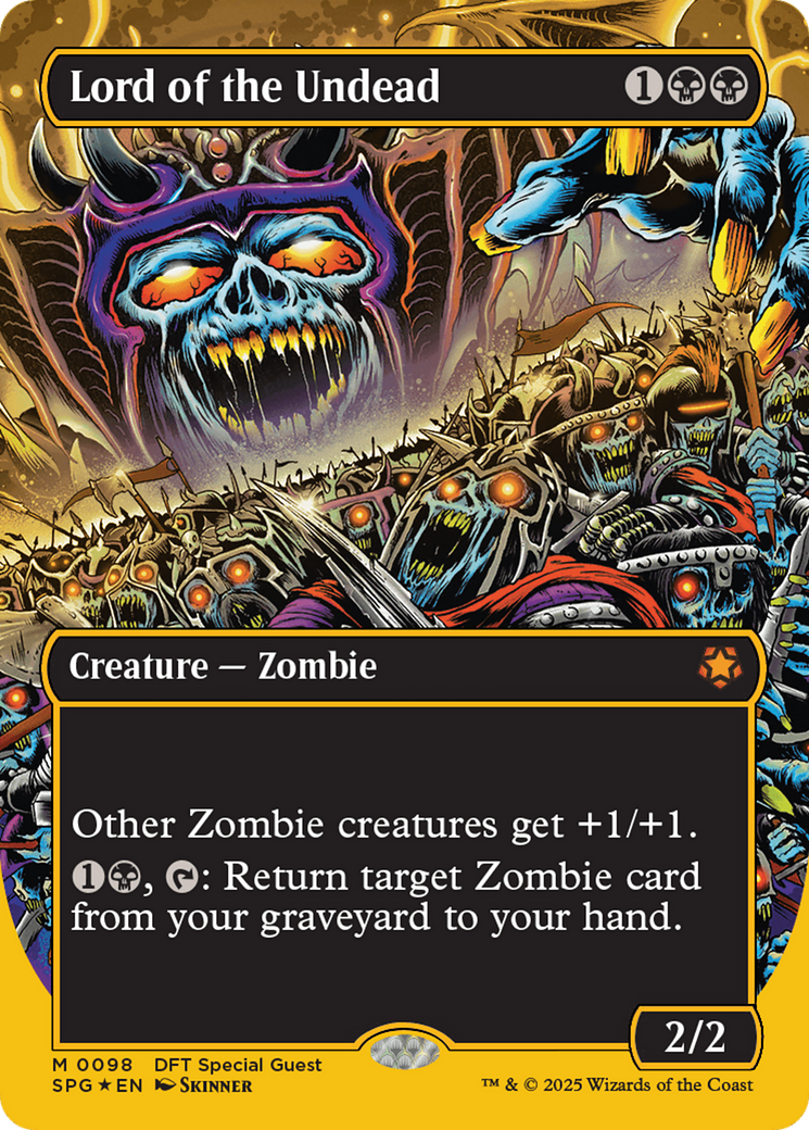 Image of Lord of the Undead (Borderless) (First-Place Foil) (SPG-098) - Special Guests (Borderless) Foil