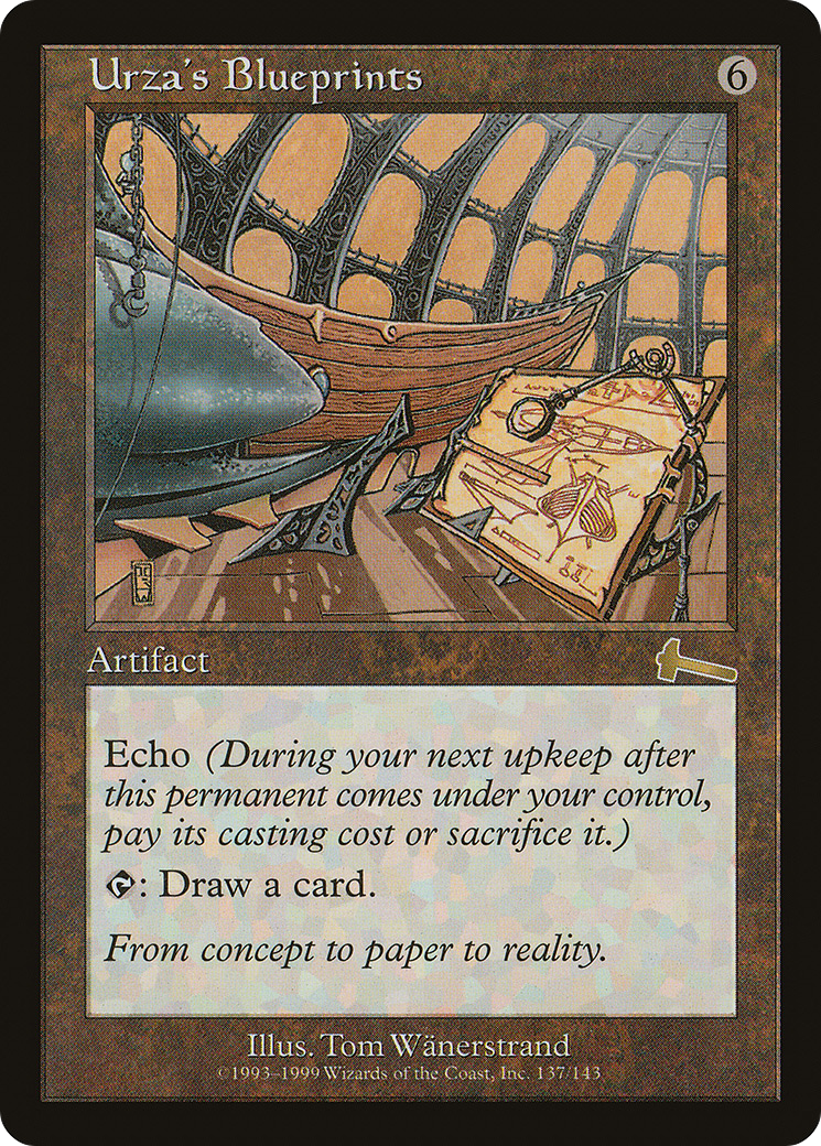 Image of Urza's Blueprints (ULG-137) - Urza's Legacy Foil