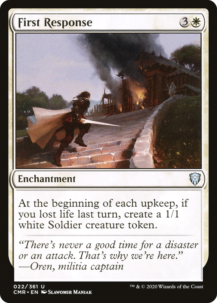 Image of First Response (CMR-022) - Commander Legends Foil