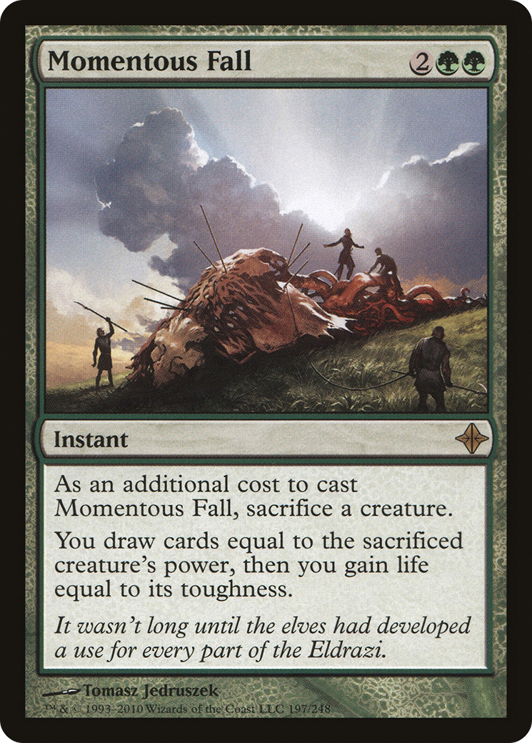 Image of Momentous Fall (ROE-197) - Rise of the Eldrazi Foil