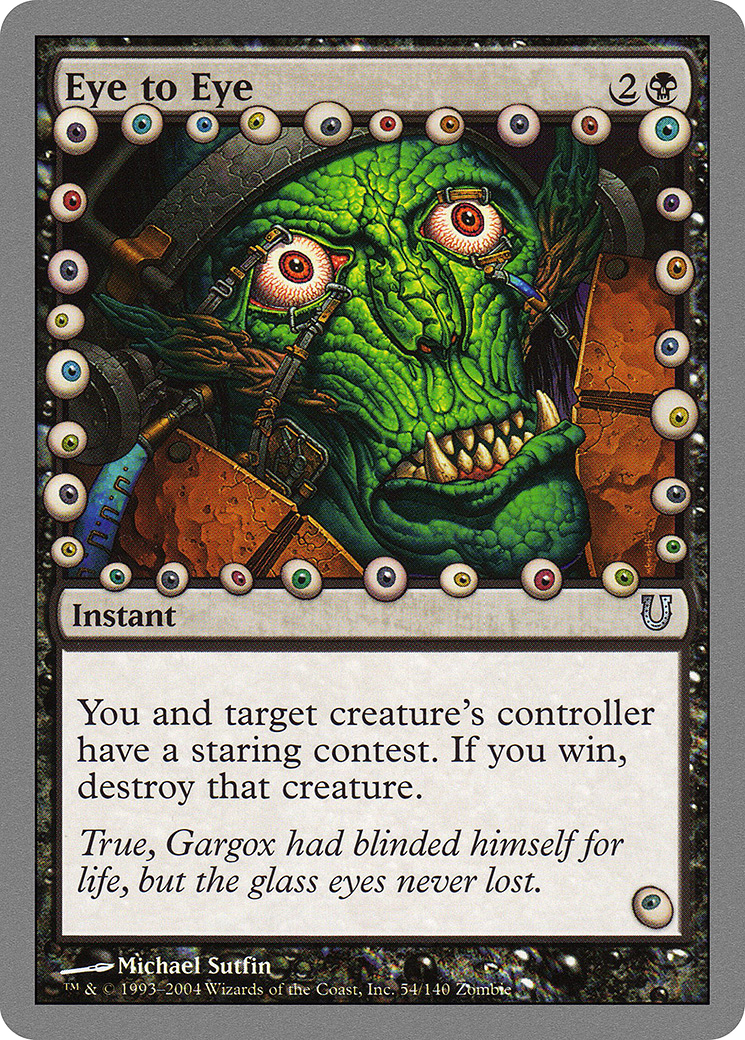 Image of Eye to Eye (UNH-054) - Unhinged