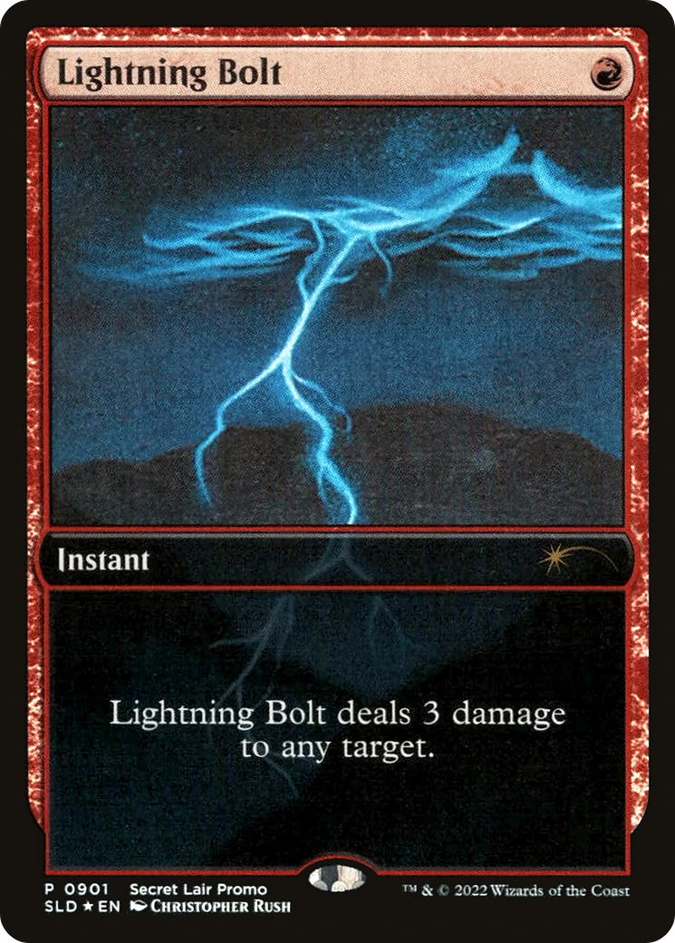 Image of Lightning Bolt (0901) (SLD-901) - Secret Lair Drop: (Full Art) Foil