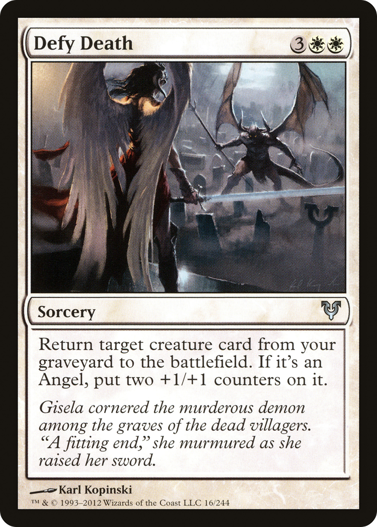 Image of Defy Death (AVR-016) - Avacyn Restored Foil