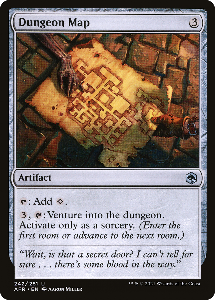 Image of Dungeon Map (AFR-242) - Adventures in the Forgotten Realms