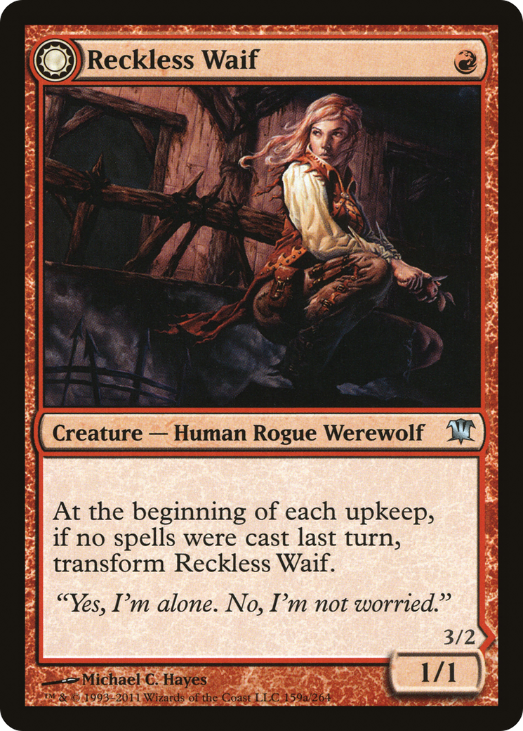 Image of Reckless Waif (ISD-159) - Innistrad: (Double Faced Transform) Foil