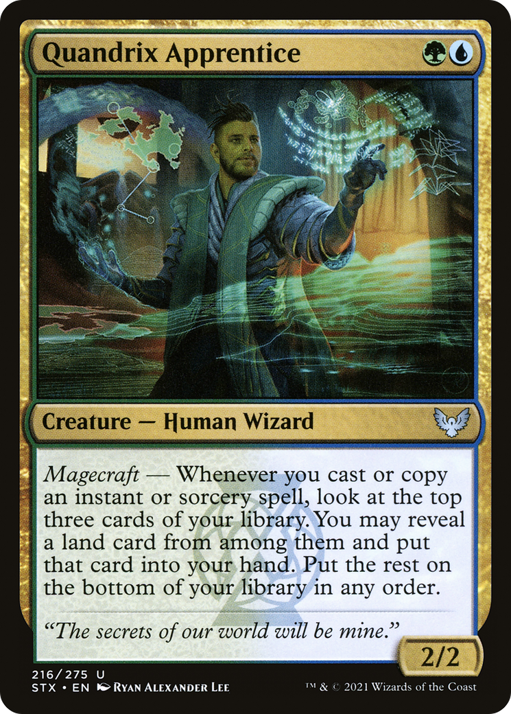Image of Quandrix Apprentice (STX-216) - Strixhaven: School of Mages Foil